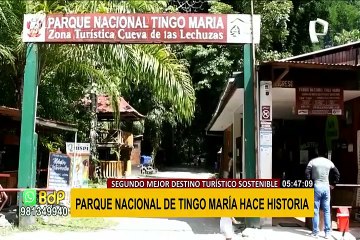 Parque Nacional Tingo María fue reconocido como destino turístico sostenible en el mundo