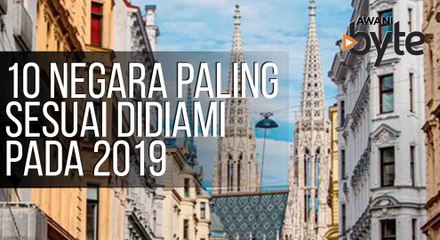 #AWANIByte: 10 negara paling sesuai didiami pada 2019