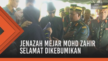 Istiadat pengebumian Mejar Mohd Zahir Armaya