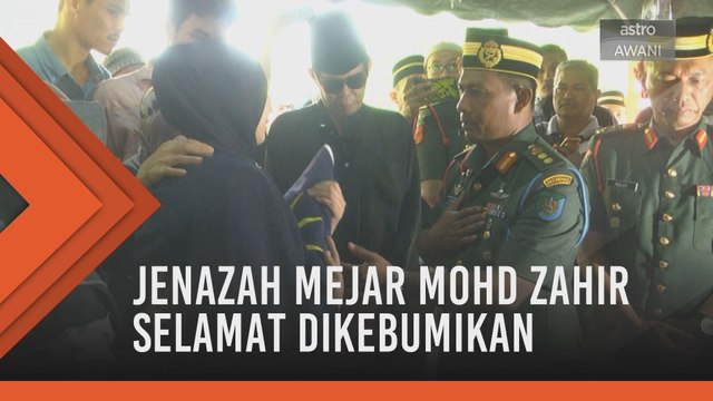 Istiadat pengebumian Mejar Mohd Zahir Armaya