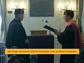 Perdana Menteri terima Anugerah Doktor Kehormat dari Universiti Doshisha