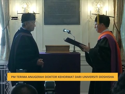 Perdana Menteri terima Anugerah Doktor Kehormat dari Universiti Doshisha