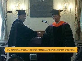 Tun M terima anugerah Doktor Kehormat dari Universiti Doshisha