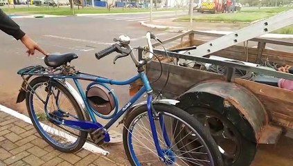 Homem sofre ferimento no crânio após colisão na Av. Brasil