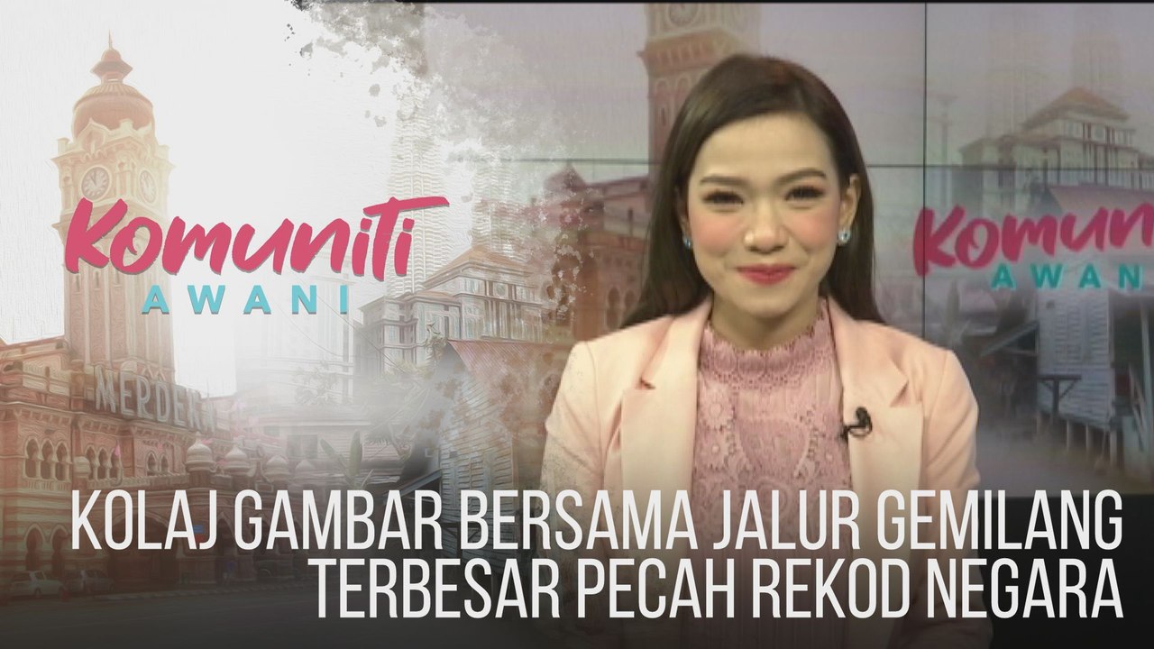 #KomunitiAWANI: Kolaj gambar bersama Jalur Gemilang terbesar pecah rekod negara