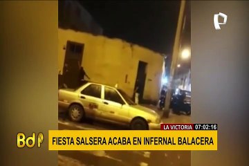 La Victoria: tres heridos graves deja balacera durante fiesta que se realizaba en plena calle