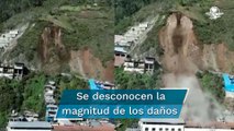 Captan en video deslizamiento de tierra que sepultó más de 80 viviendas en Perú