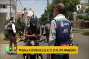 'Piscinazo': delincuentes se lanzan a vehículo en movimiento y roban a ocupantes en San Luis