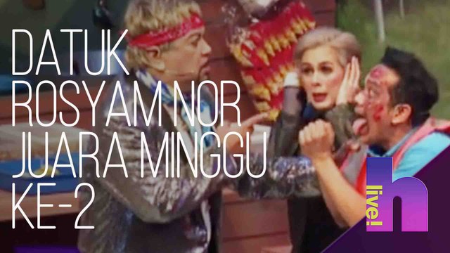 hLive! - All Stars Buka Panggung: Datuk Rosyam Nor juara minggu ke-2