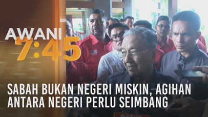 Sabah bukan negeri miskin, agihan antara negeri perlu seimbang