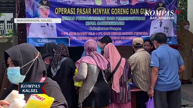 Upaya Stabilkan Harga, 3.204 Liter Minyak Goreng Dijual dalam Operasi Pasar di Banjarmasin
