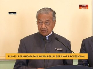 Fungsi perkhidmatan awam perlu bersikap profesional