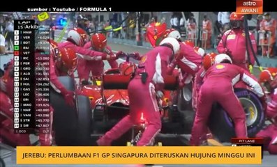 Jerebu: Perlumbaan F1 GP Singapura dijadual diteruskan hujung minggu ini
