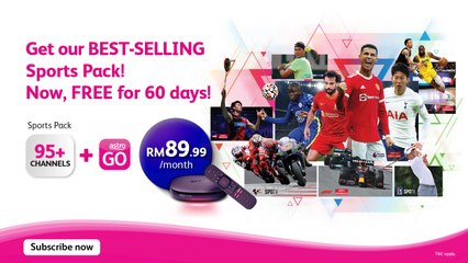 Free 60 Days Astro Sports Pack 2022