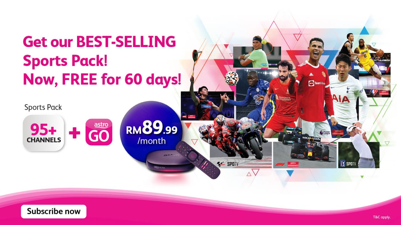 Free 60 Days Astro Sports Pack 2022