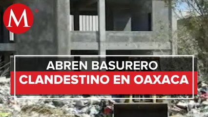 Utilizan cuartel de policía como basurero clandestino; Oaxaca