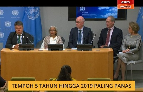 Tempoh 5 tahun hingga 2019 paling panas