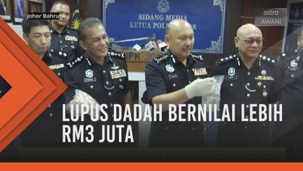 Lupus dadah bernilai lebih RM3 juta