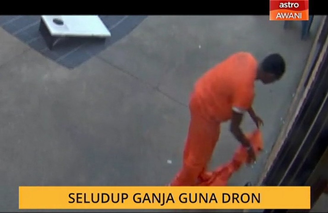 Seludup ganja guna dron