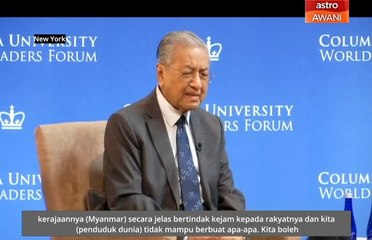 Negara lain tidak akan serang Myanmar, seperti AS lakukan terhadap Iraq - Tun Mahathir