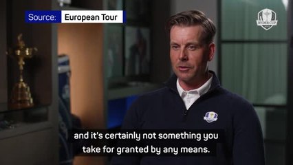 'An honour' to be Europe captain - Stenson
