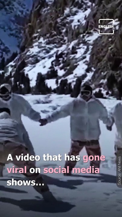 ITBP Personnel Play ‘Kabaddi’ In The Snow-Capped Himalayas