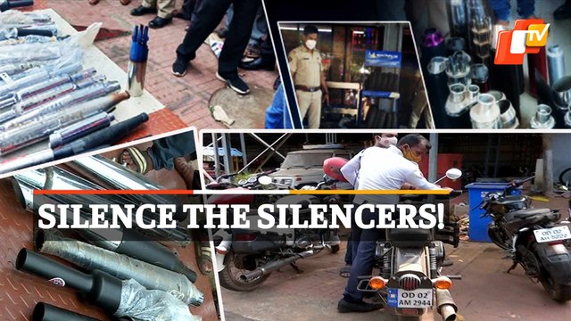Beware Bikers! Crackdown On Loud Exhausts In Bhubaneswar, Commissionerate Police Seizes Over 100 Silencers