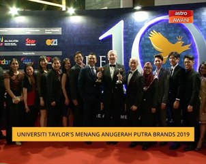 Universiti Taylor's menang Anugerah Putra Brands 2019