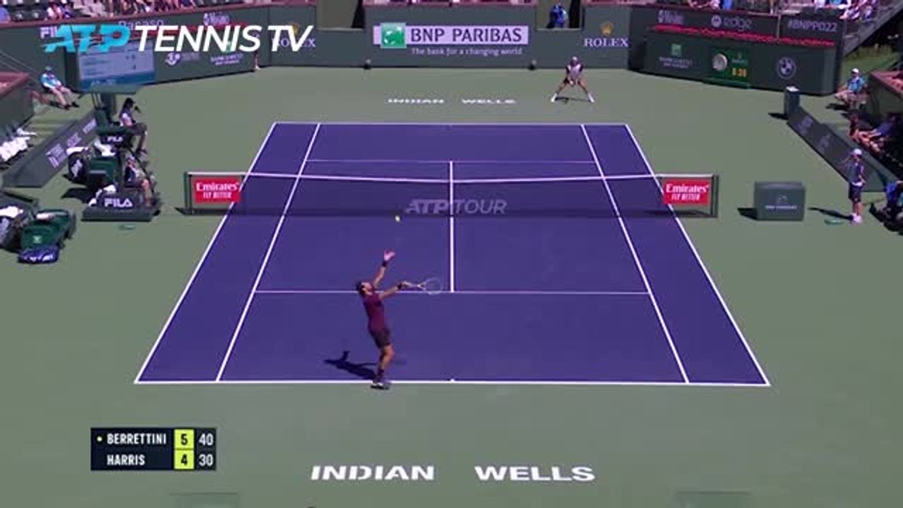 Berrettini into fourth round after second set comeback