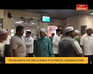 Pesuruhjaya PAS Perlis rebah atas pentas, keadaan stabil