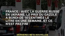 France: Le prix du diesel a augmenté de 14 cents le litre en une semaine alors que la Russie fait la