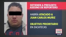 Fiscalía de Zacatecas informó la detención del presunto asesino del periodista Juan Carlos Muñiz