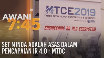 Set minda adalah asas dalam pencapaian IR 4.0 - MTDC