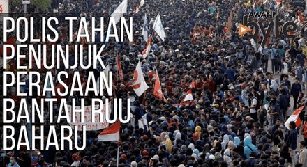 #AWANIByte: Polis tahan penunjuk perasaan bantah RUU baharu