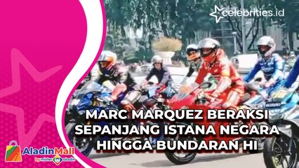 Marc Marquez Beraksi Sepanjang Istana Negara hingga Bundaran HI