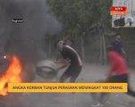 Angka korban tunjuk perasaan meningkat 100 orang