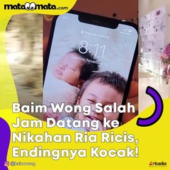 Baim Wong Salah Jam Datang ke Nikahan Ria Ricis, Endingnya Kocak!