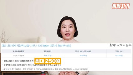 전국민 누구나 대중교통 이용 시 매월 3만원씩 교통비를 지원해준다!- - 신청방법과 사용방법은 이렇게 하세요!!