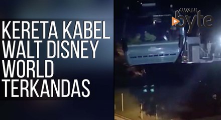 #AWANIByte: Penumpang terkandas lebih tiga jam, gara-gara kereta kabel Walt Disney World masalah teknikal