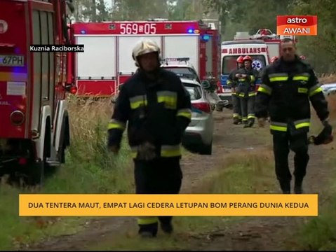 Dua tentera maut, empat lagi cedera letupan bom Perang Dunia Kedua