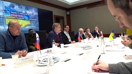 Un "pezzo" di Unione europea incontra Zelensky: