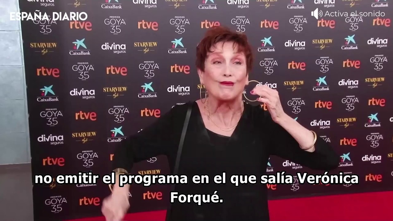 Verónica Forqué reaparece en televisión tras su polémico paso por Masterchef Celebrity