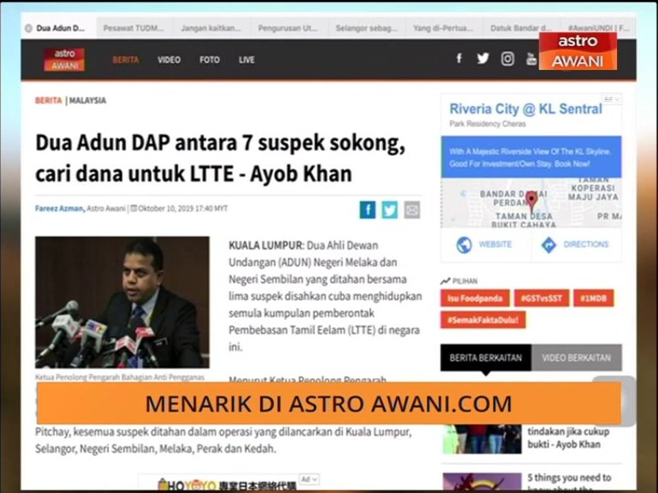 AWANI Pagi: Tumpuan berita utama 11 Okt 2019 di astroawani.com