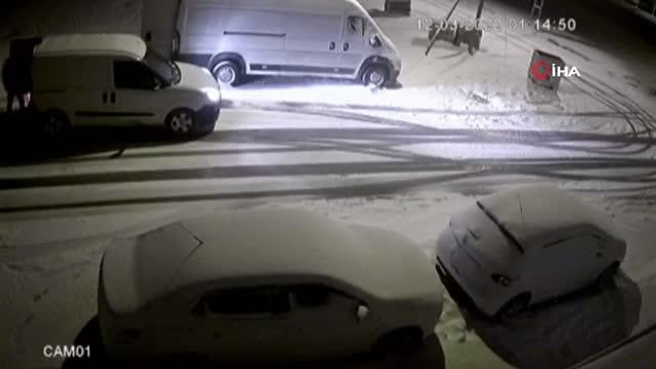 Kar yağışı hırsızlara engel olamadı... 50 bin lira değerinde akü, kablo ve elektrikli tamir aleti çaldı