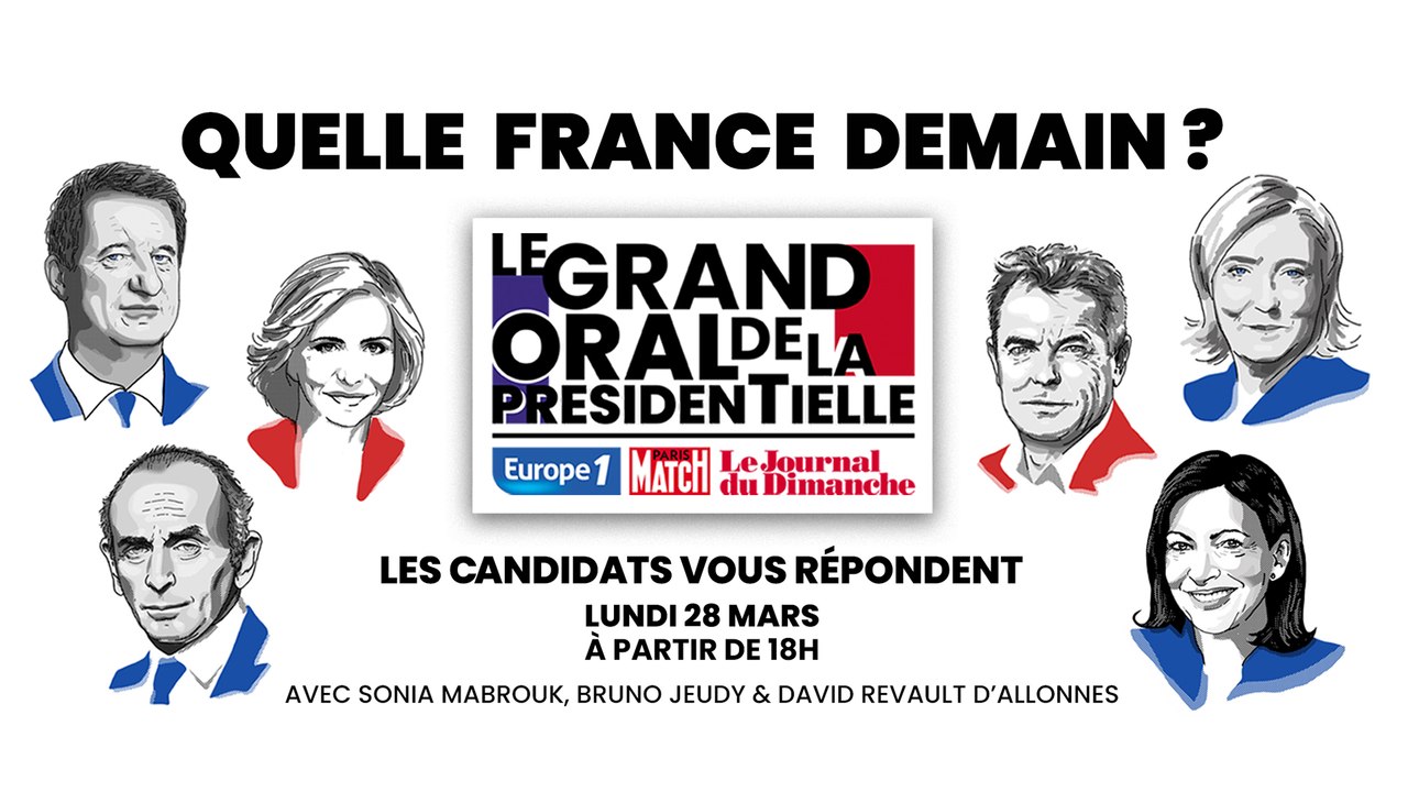 "Le grand oral de la présidentielle" Europe 1, Le Journal du Dimanche et Paris-Match