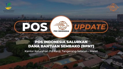 Pos Indonesia Salurkan Dana Bantuan Sembako di Pondok Ranji