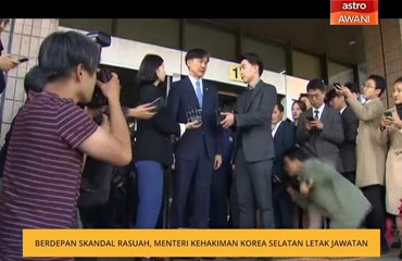 Berdepan skandal rasuah, Menteri Kehakiman Korea Selatan letak jawatan