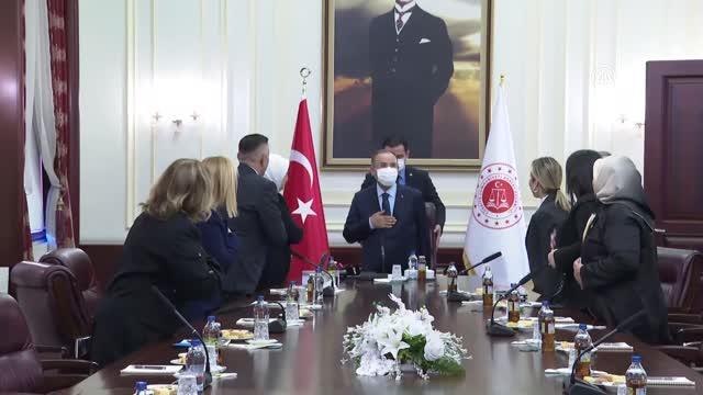 Bakan Bozdağ, TBMM Kadına Yönelik Şiddetin Araştırılması Komisyonu üyelerini kabul etti Açıklaması