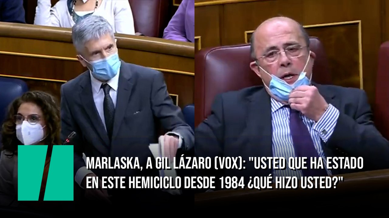 Marlaska, a Gil Lázaro (Vox): "Usted que ha estado en este Hemiciclo desde 1984 ¿Qué hizo usted?"