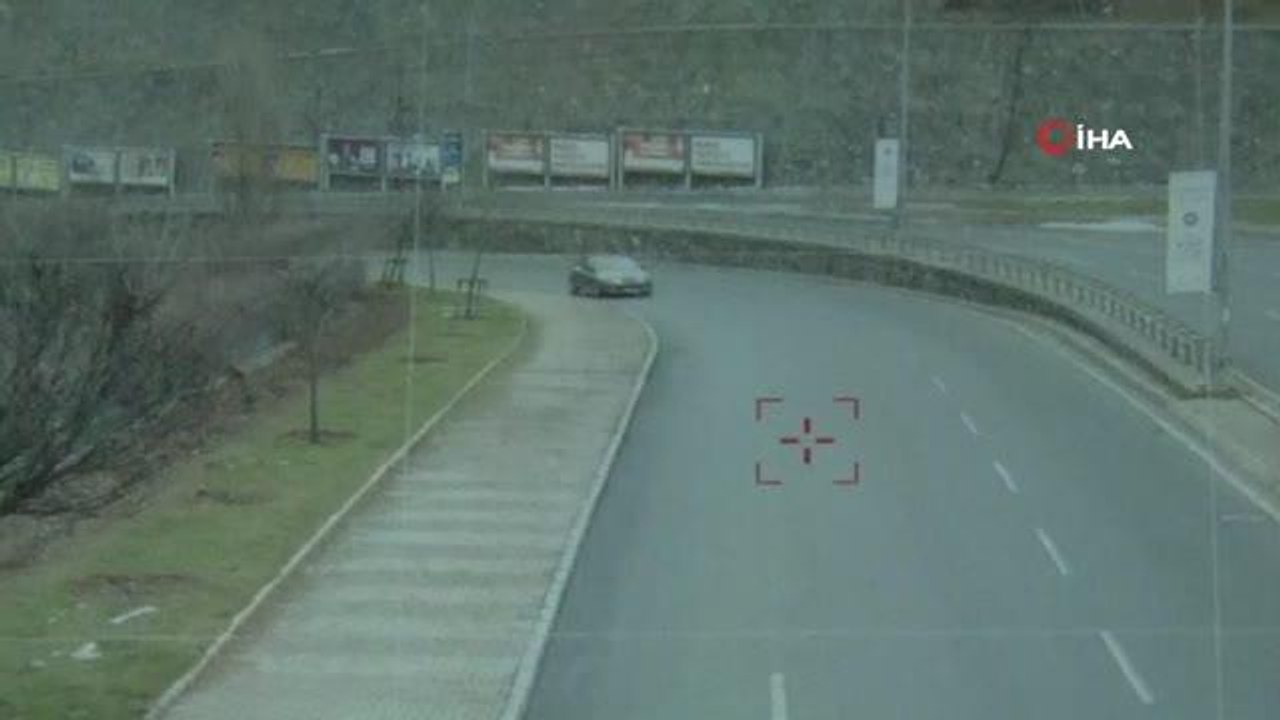 Sarıyer'de dron destekli trafik denetimi... Emniyet kemeri takmayanlara ceza yağdı